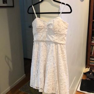 White lace dress